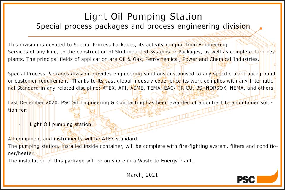 LIGHT OIL PUMPING STATION